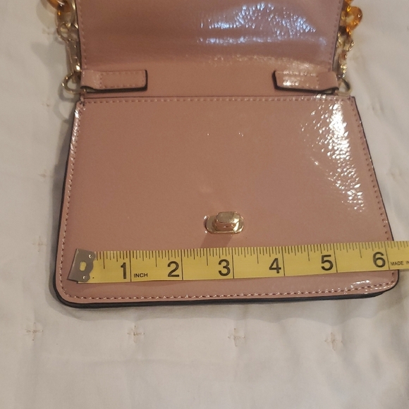 Topshop Pink and Gold Mini Bag with Chain - Picture 4 of 7